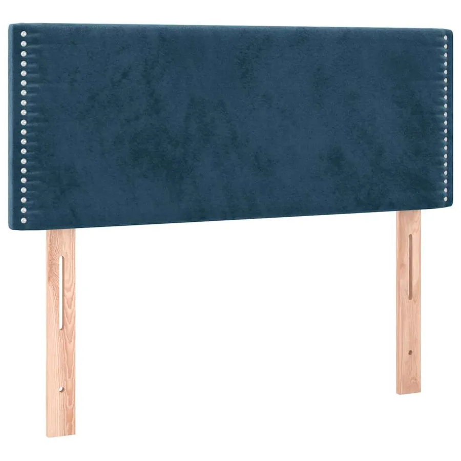 Sommier à lattes de lit avec matelas LED Bleu foncé 120x200 cm - 7