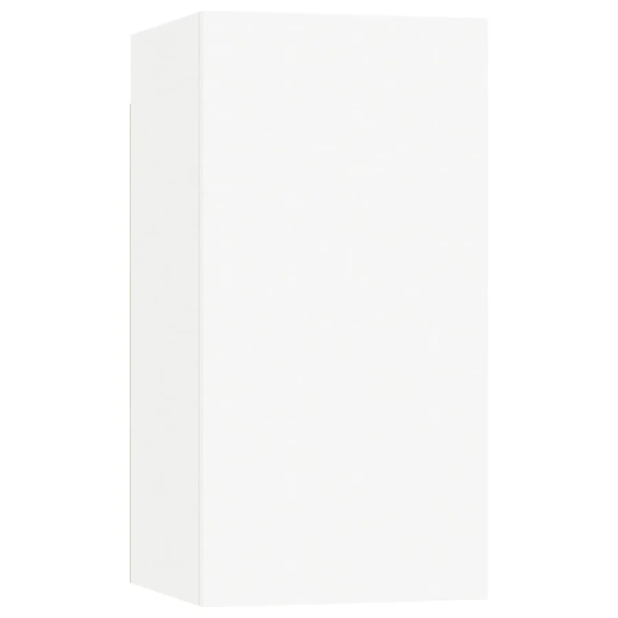 Ensemble de meubles TV 4 pcs Blanc Bois d'ingénierie - 4