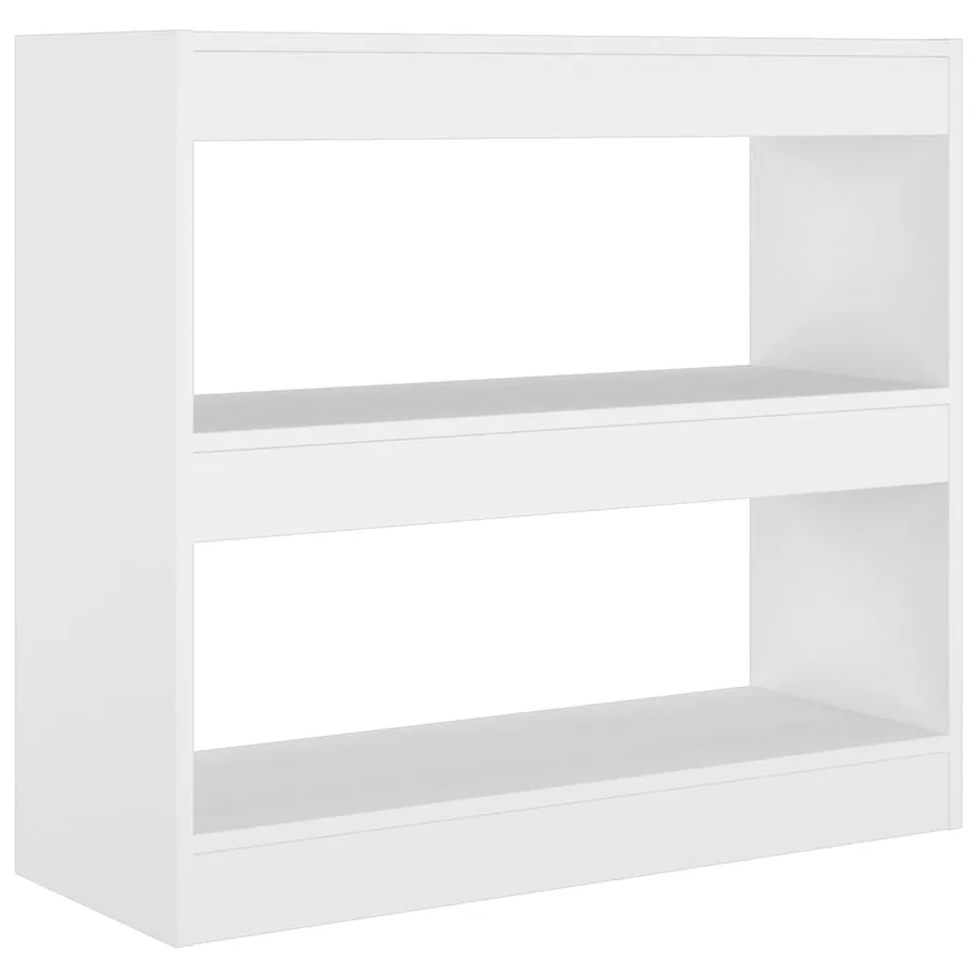 Bibliothèque/Séparateur de pièce Blanc 80x30x72 cm - 2