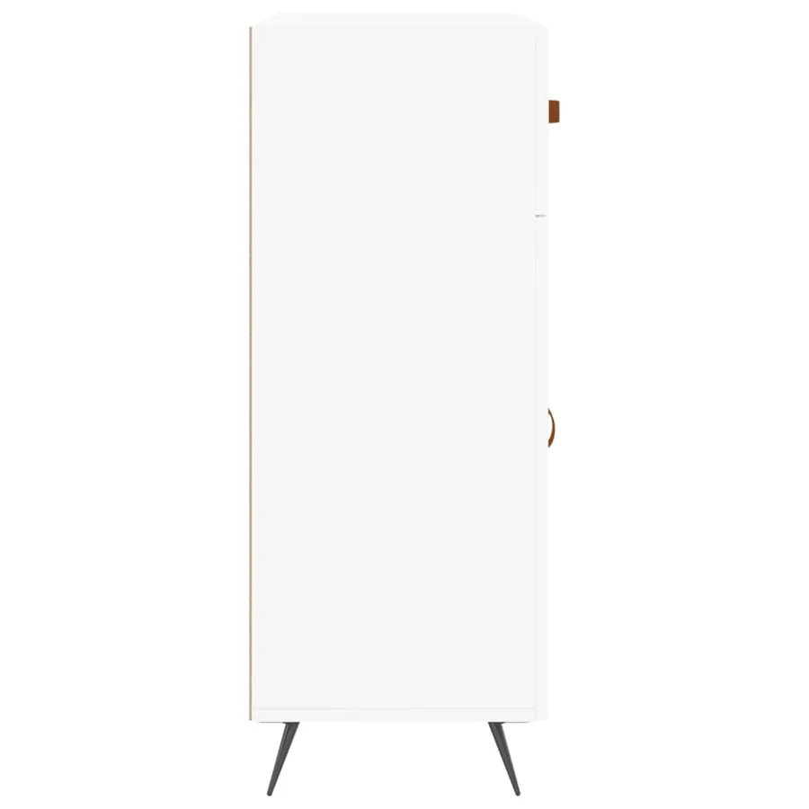 Buffet blanc 69,5x34x90 cm bois d'ingénierie - 7
