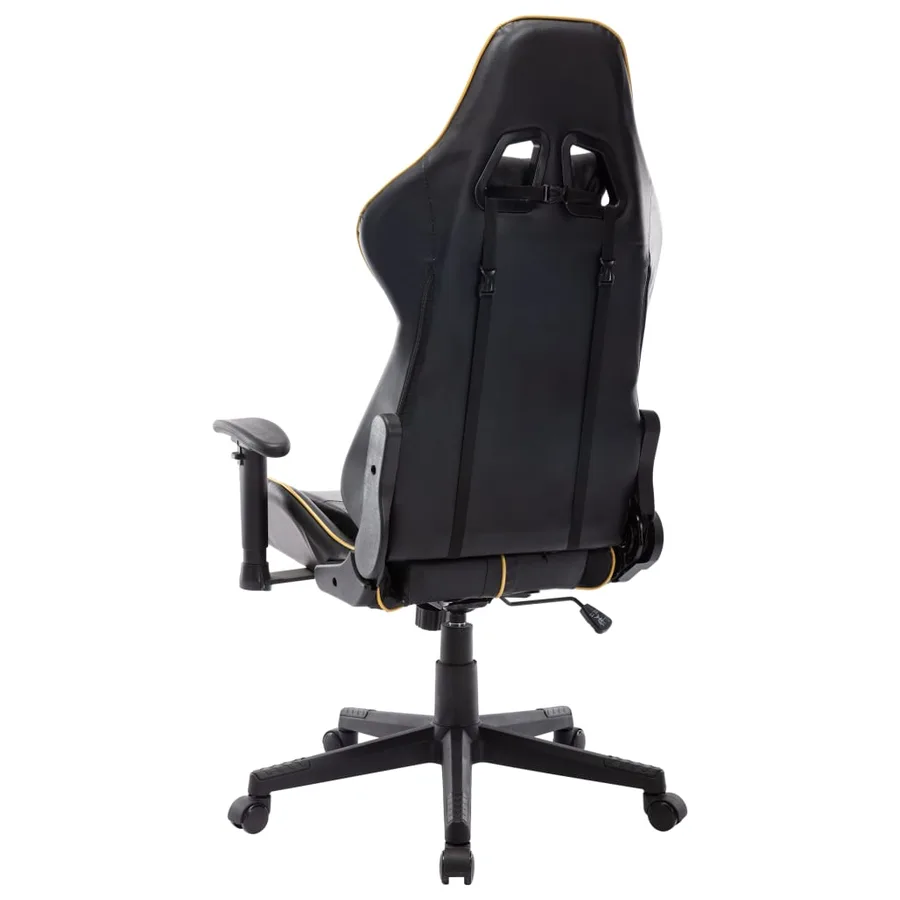 Chaise de jeu Noir et doré Cuir artificiel - 4
