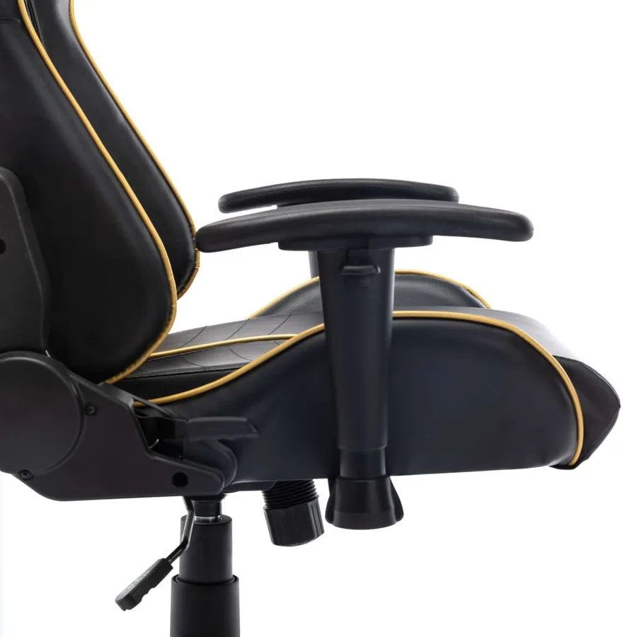 Chaise de jeu Noir et doré Cuir artificiel - 7