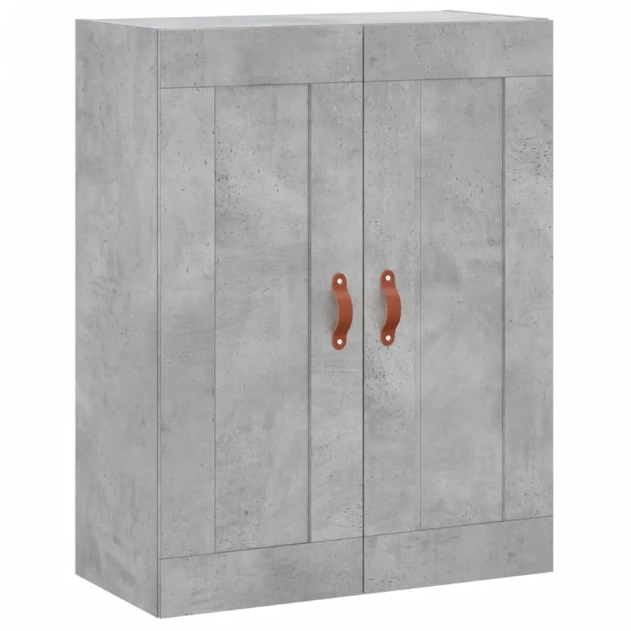 Buffet haut Gris béton 69,5x34x180 cm Bois d'ingénierie - 5