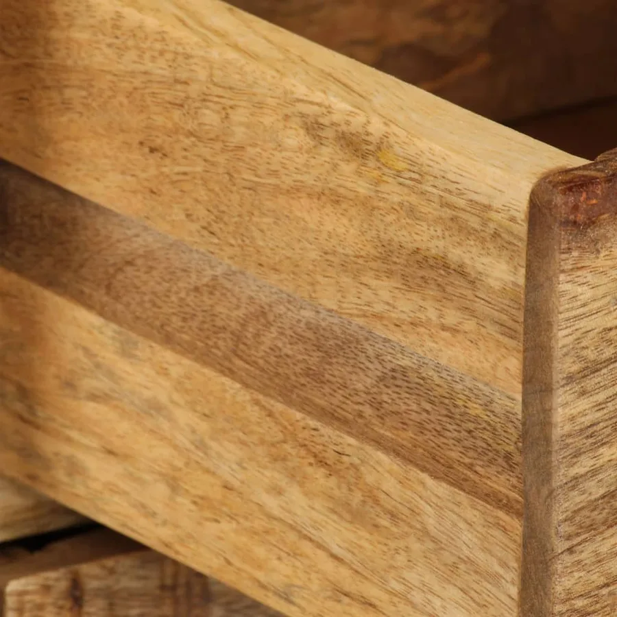Meuble TV avec tiroirs 120x30x40 cm Bois massif de manguier - 9