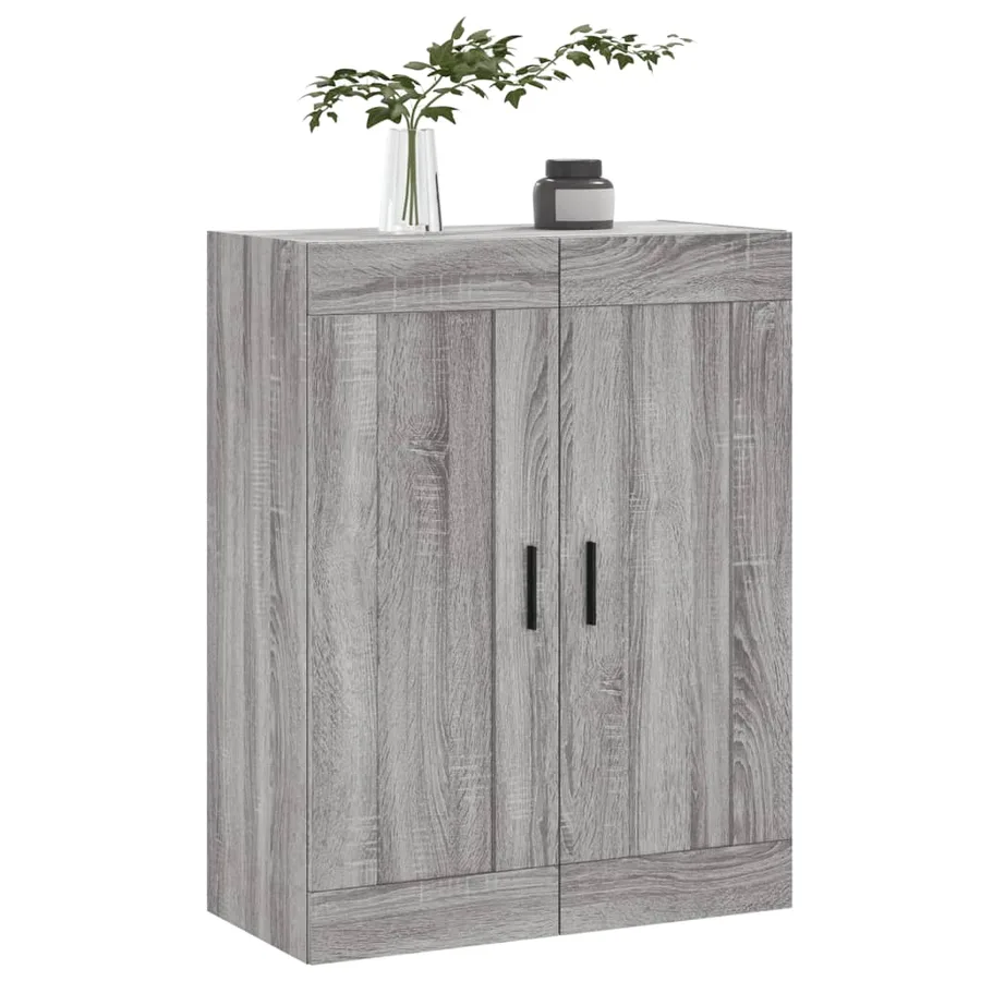 Armoire murale sonoma gris 69,5x34x90 cm bois d'ingénierie - 4