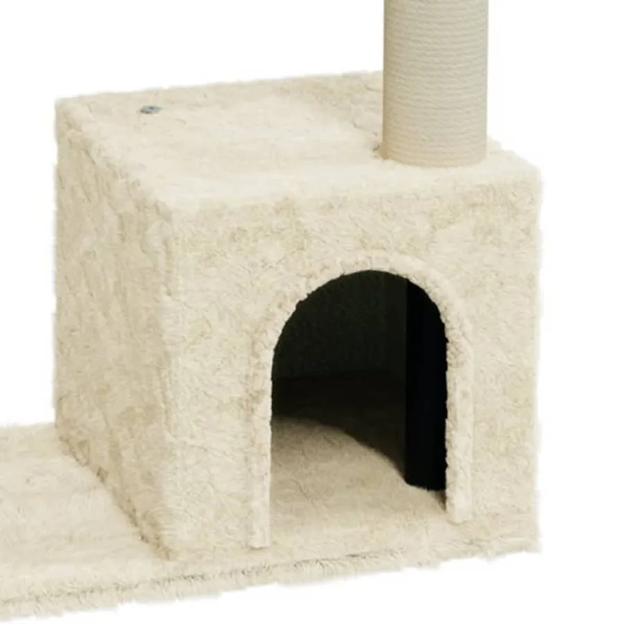 Arbre à chat avec griffoirs en sisal Crème 70 cm - 5