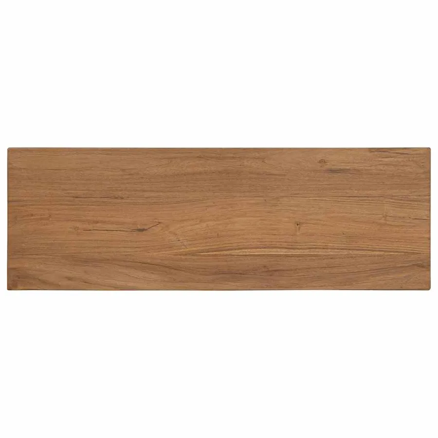 Banc d'entrée teck massif 90 x 30 x 40 cm - 5