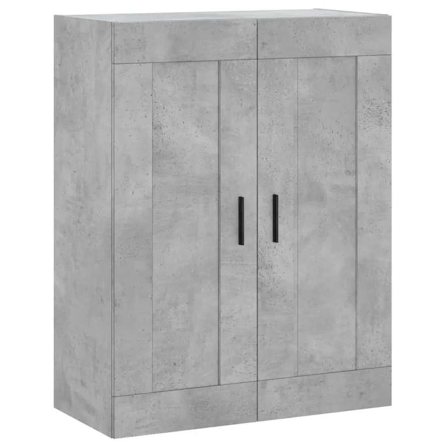Armoires murales 2 pcs gris béton bois d'ingénierie - 5