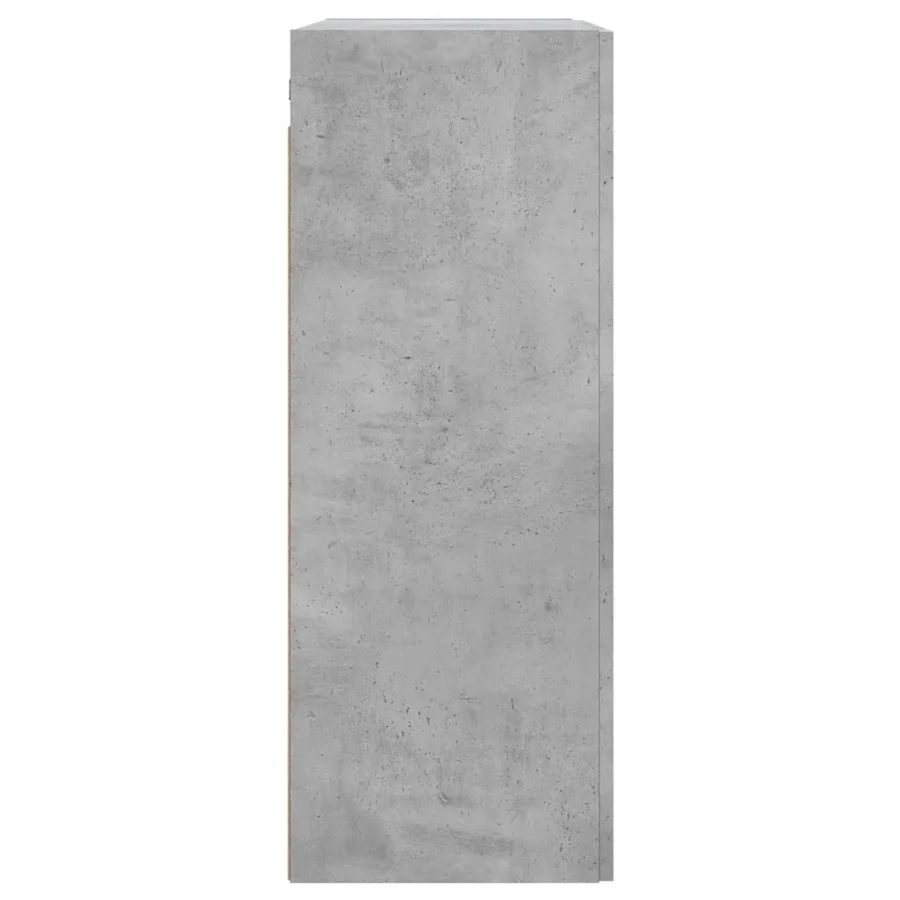 Armoires murales 2 pcs gris béton bois d'ingénierie - 7