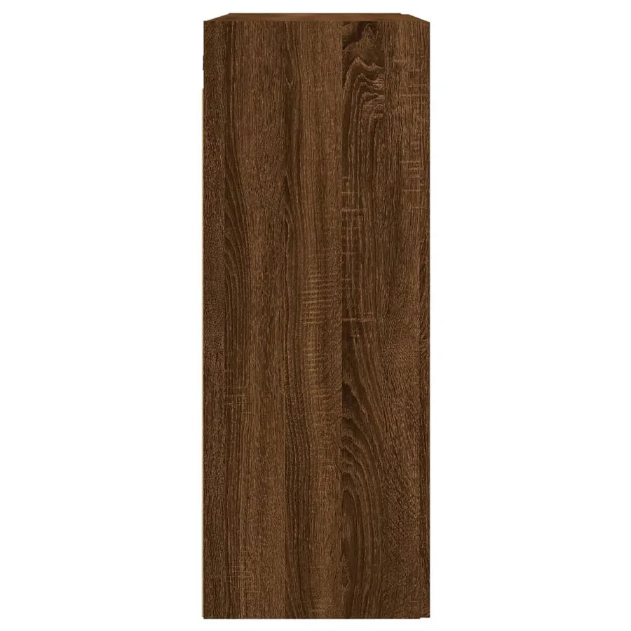 Armoires murales 2 pcs chêne marron bois d'ingénierie - 7