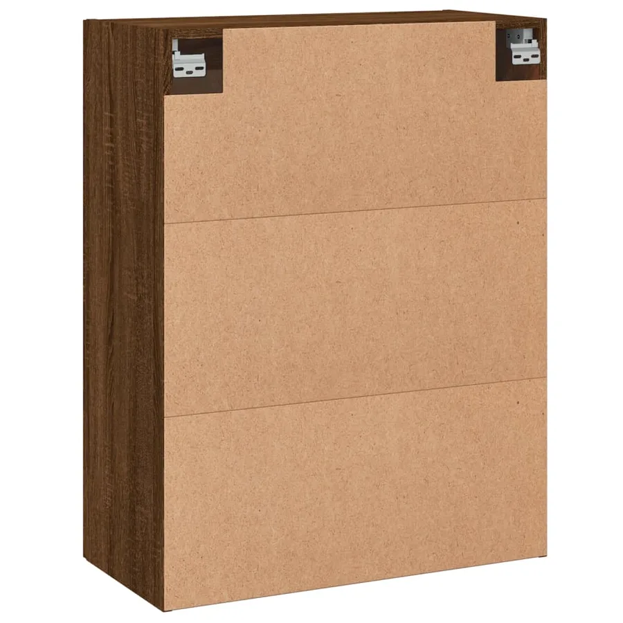 Armoires murales 2 pcs chêne marron bois d'ingénierie - 8