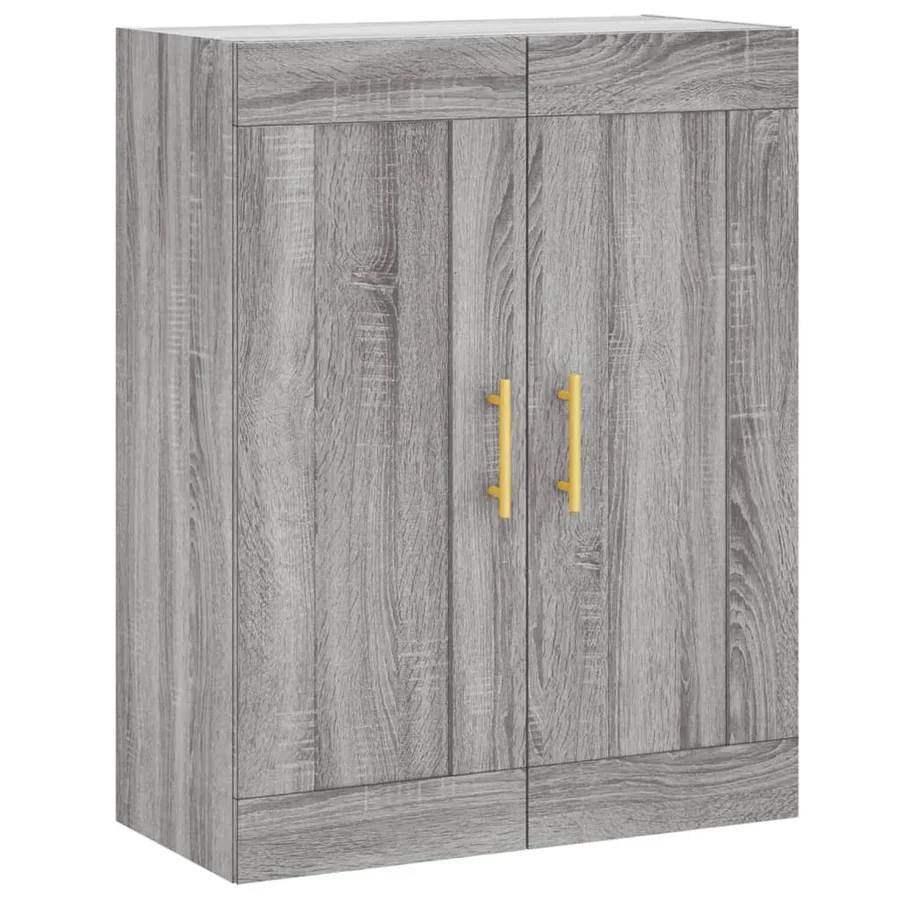 Buffet haut Sonoma gris 69,5x34x180 cm Bois d'ingénierie - 5