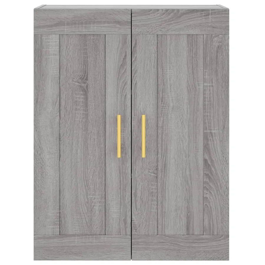 Buffet haut Sonoma gris 69,5x34x180 cm Bois d'ingénierie - 6