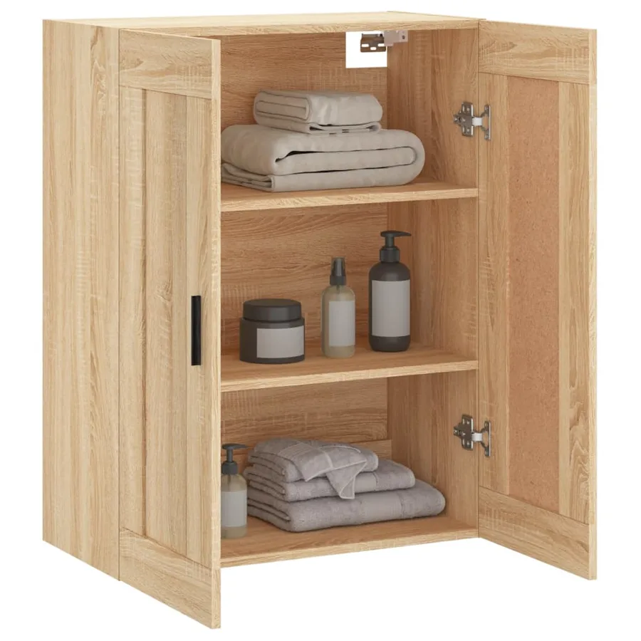 Armoire murale chêne sonoma 69,5x34x90 cm bois d'ingénierie - 5