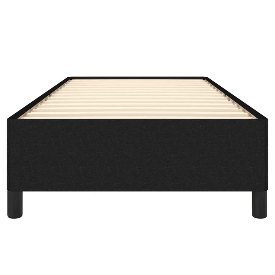 Cadre de lit sans matelas noir 80x200 cm tissu - 5