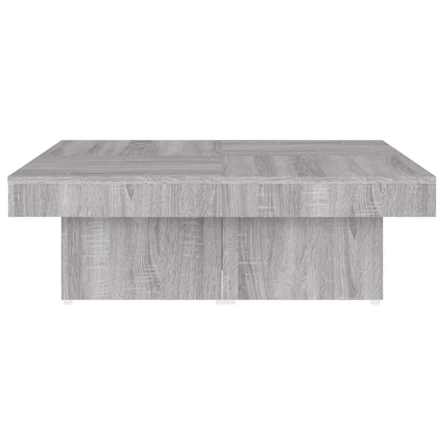 Table basse Sonoma gris 90x90x28 cm Bois d'ingénierie - 6