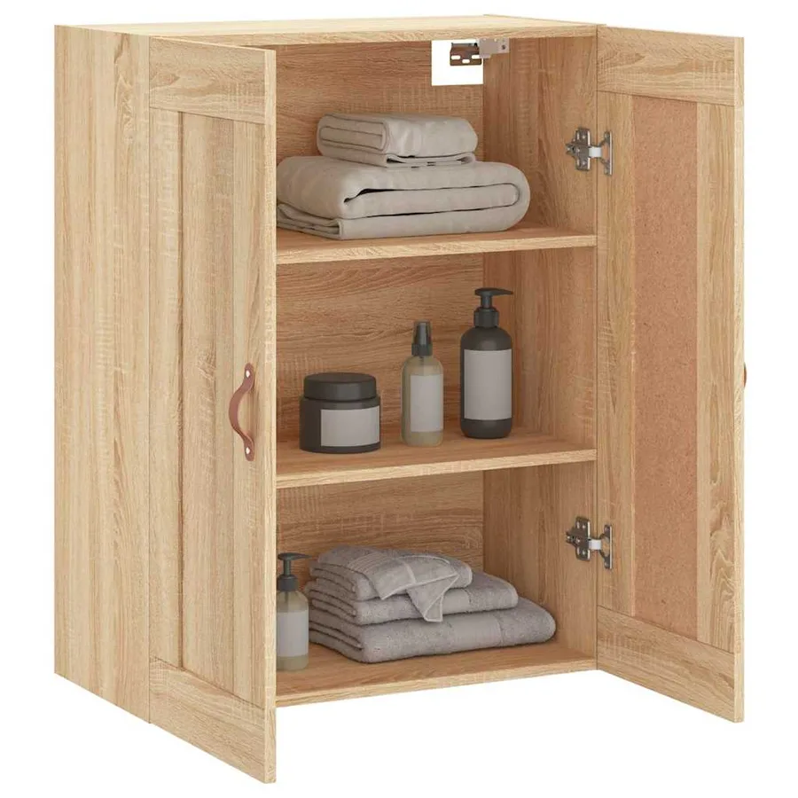 Armoire murale chêne sonoma 69,5x34x90 cm bois d'ingénierie - 5