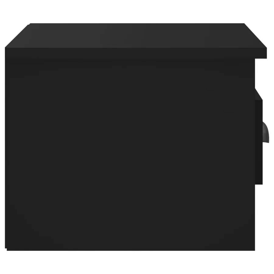 Table de chevet murale noir 41,5x36x28 cm - 7