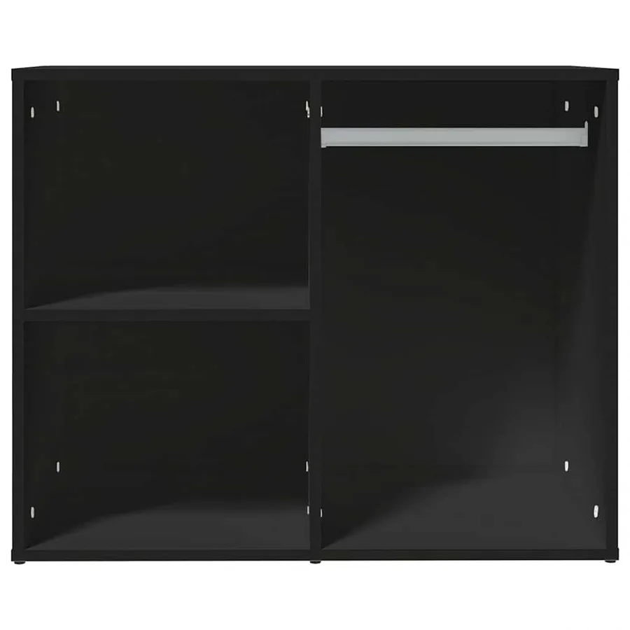 Armoire de dressing noir 80x40x65 cm bois d'ingénierie - 3
