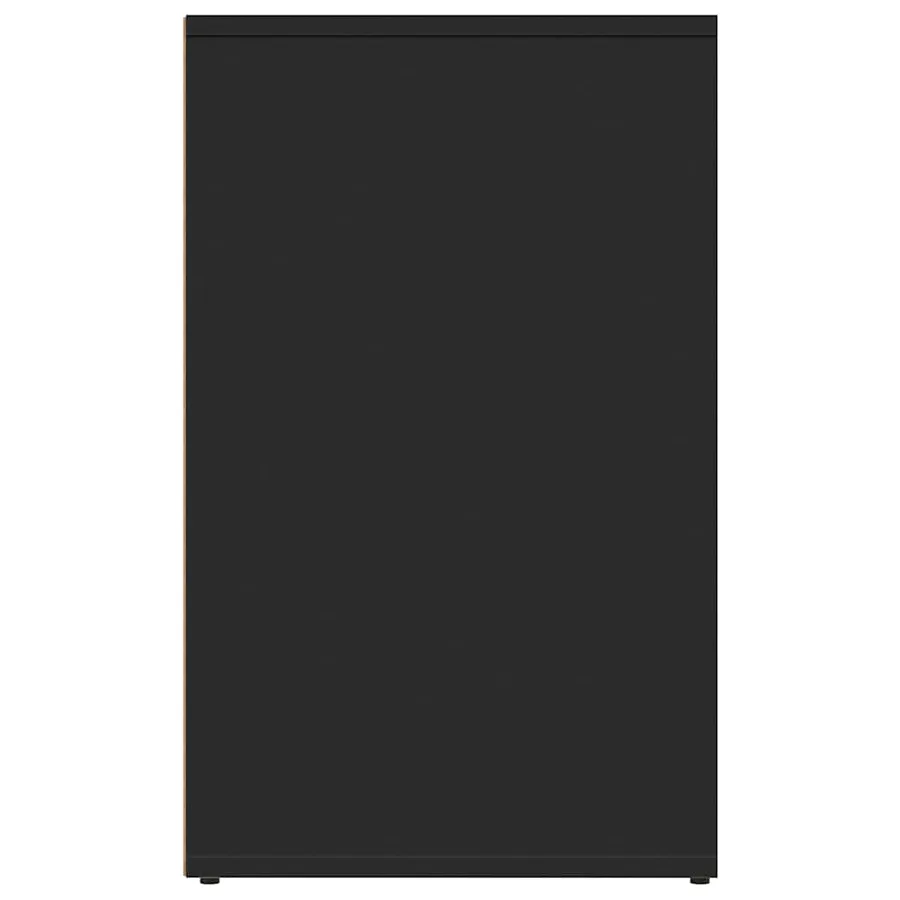 Armoire de dressing noir 80x40x65 cm bois d'ingénierie - 4