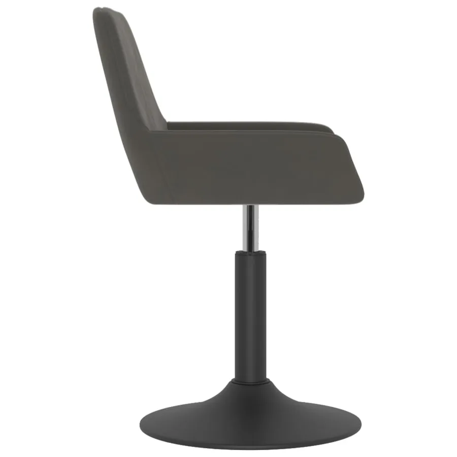 Tabouret de bar Gris foncé Velours - 4