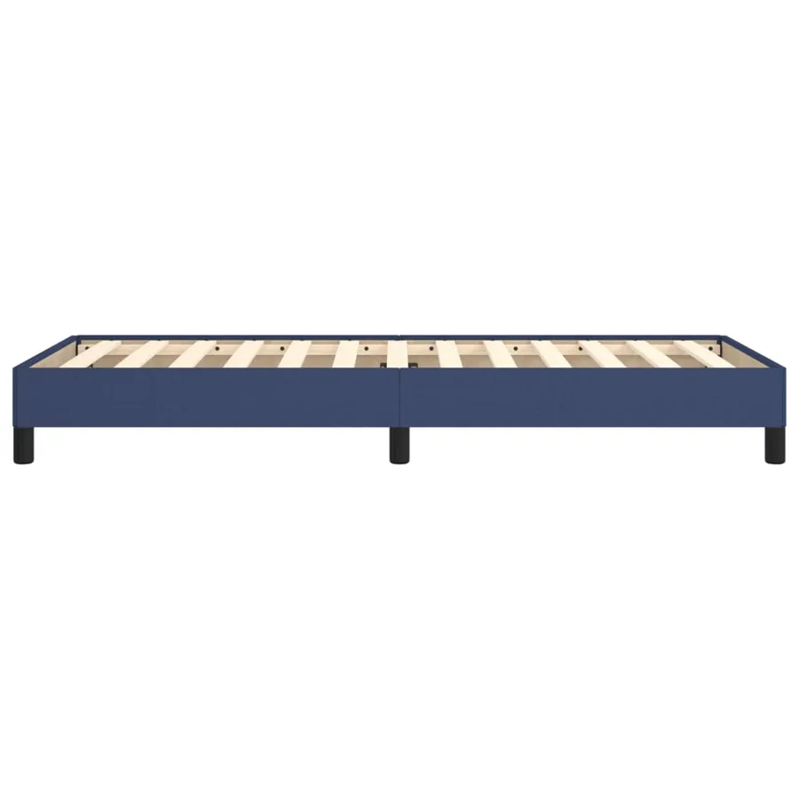 Cadre de lit sans matelas bleu 90x190 cm tissu - 6