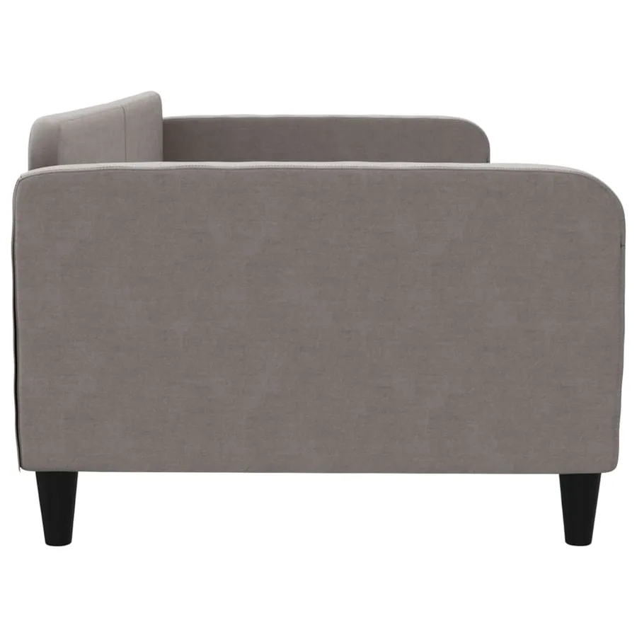 Lit de repos taupe 100x200 cm tissu - 4