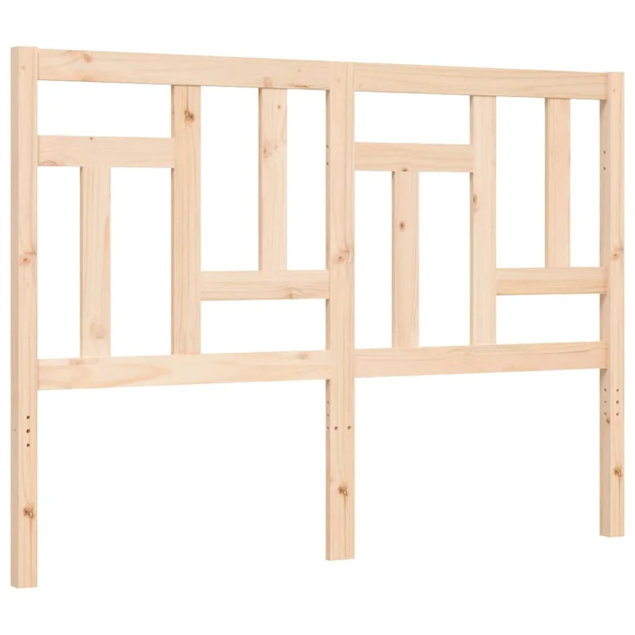 Cadre de lit sans matelas 140x200 cm bois massif de pin - 8