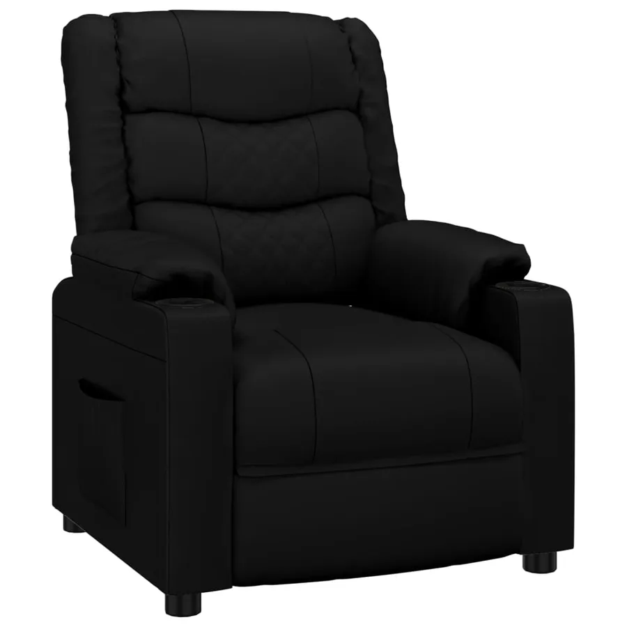 Fauteuil inclinable Noir Similicuir - 2