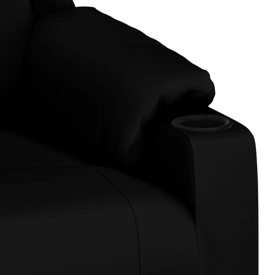 Fauteuil inclinable Noir Similicuir - 7