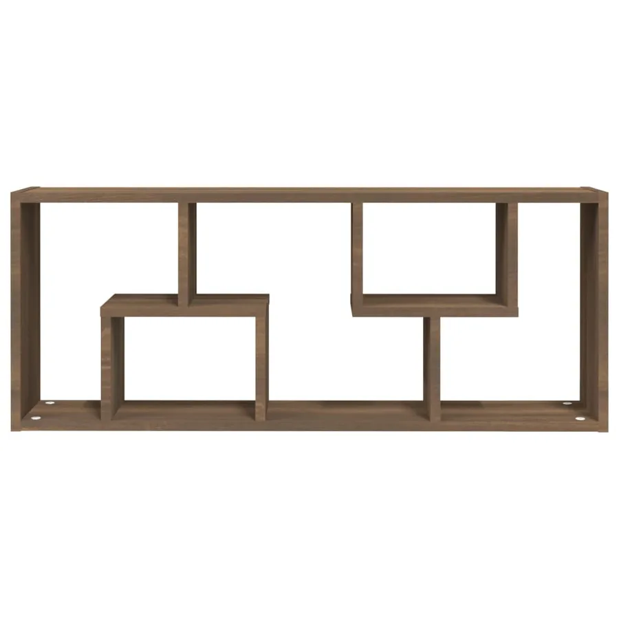 Étagère murale Chêne marron 36x16x90 cm Bois d'ingénierie - 4