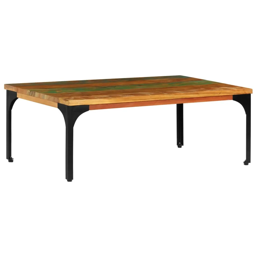 Table basse 100x60x35 cm Bois de récupération solide - 2