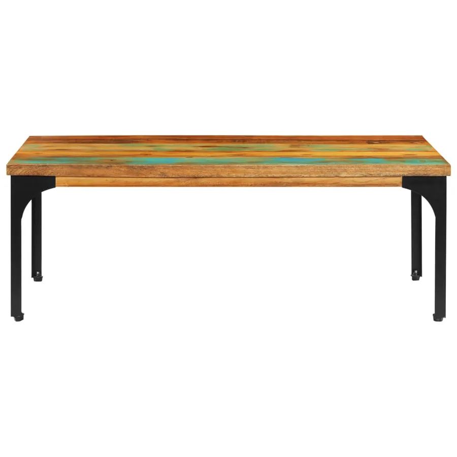 Table basse 100x60x35 cm Bois de récupération solide - 3