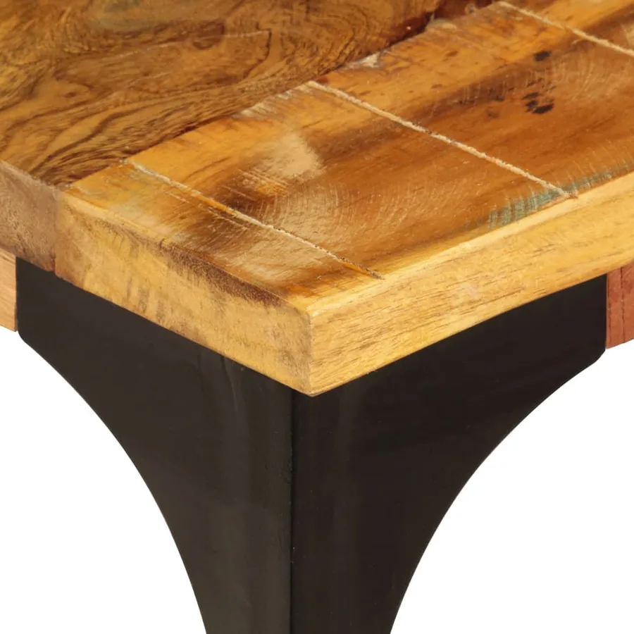Table basse 100x60x35 cm Bois de récupération solide - 7
