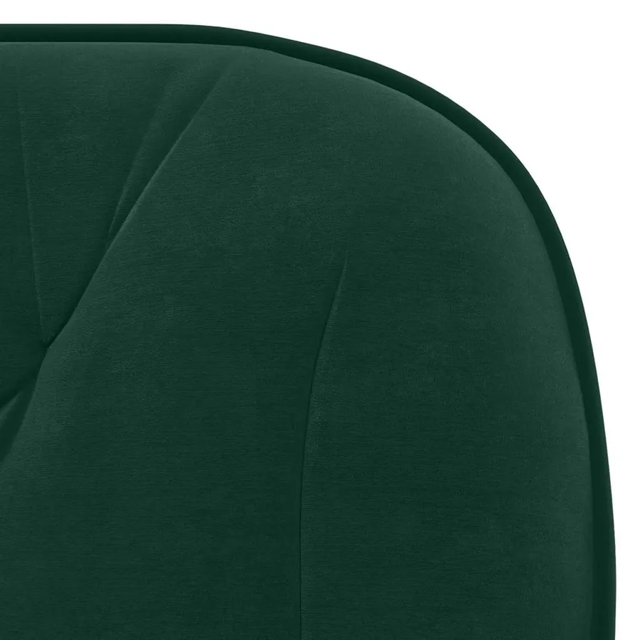 Chaises pivotantes à manger lot de 2 Vert foncé Velours - 8