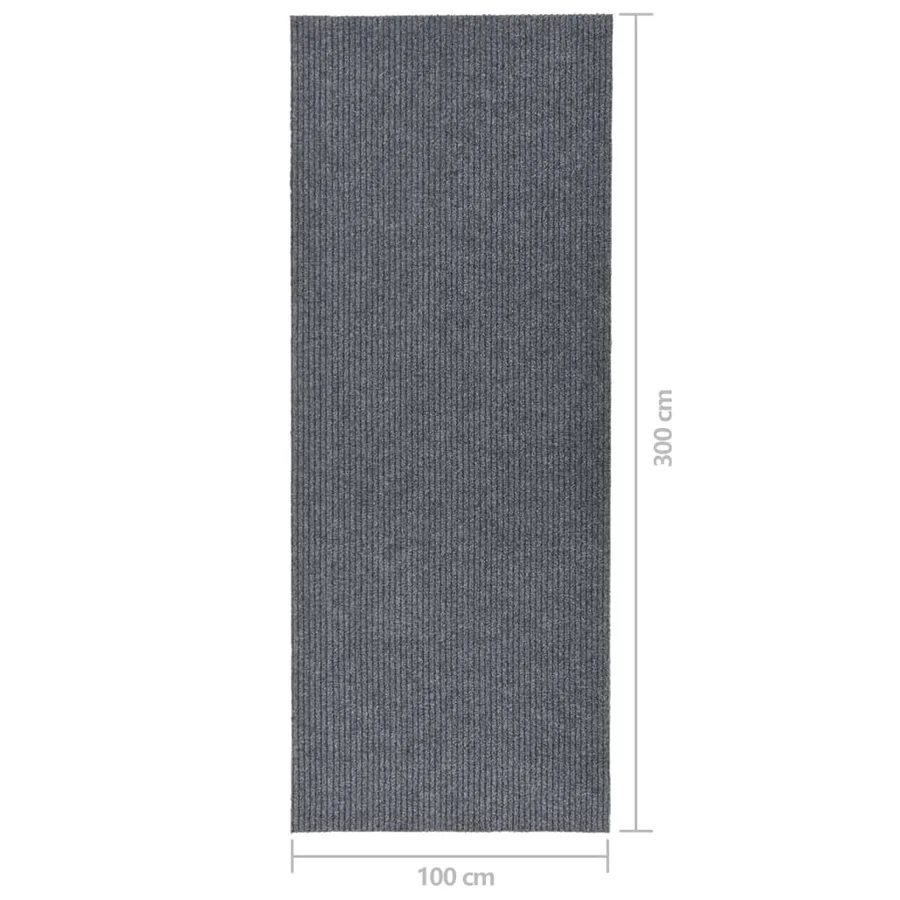 Tapis 100x300 cm Gris - 7