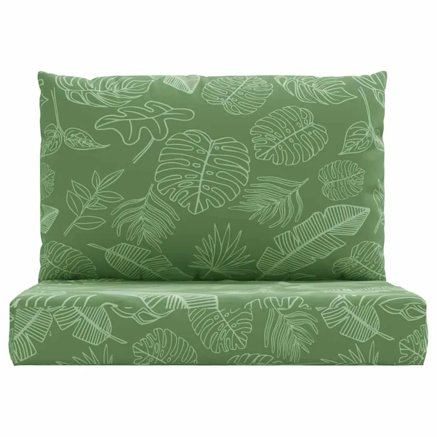 Coussins de palette lot de 2 motif de feuilles tissu Oxford - 4