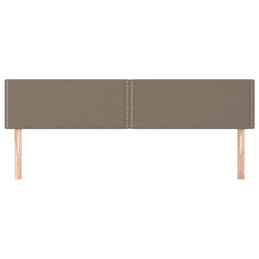 Têtes de lit Taupe 200x5x78/88 cm Tissu - 3