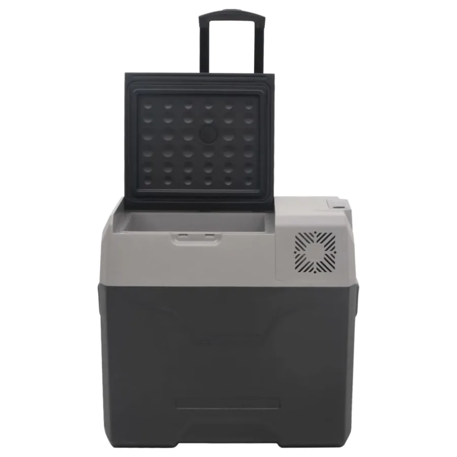 Glacière avec roue et poignée noir et gris 30 L polypropylène - 6