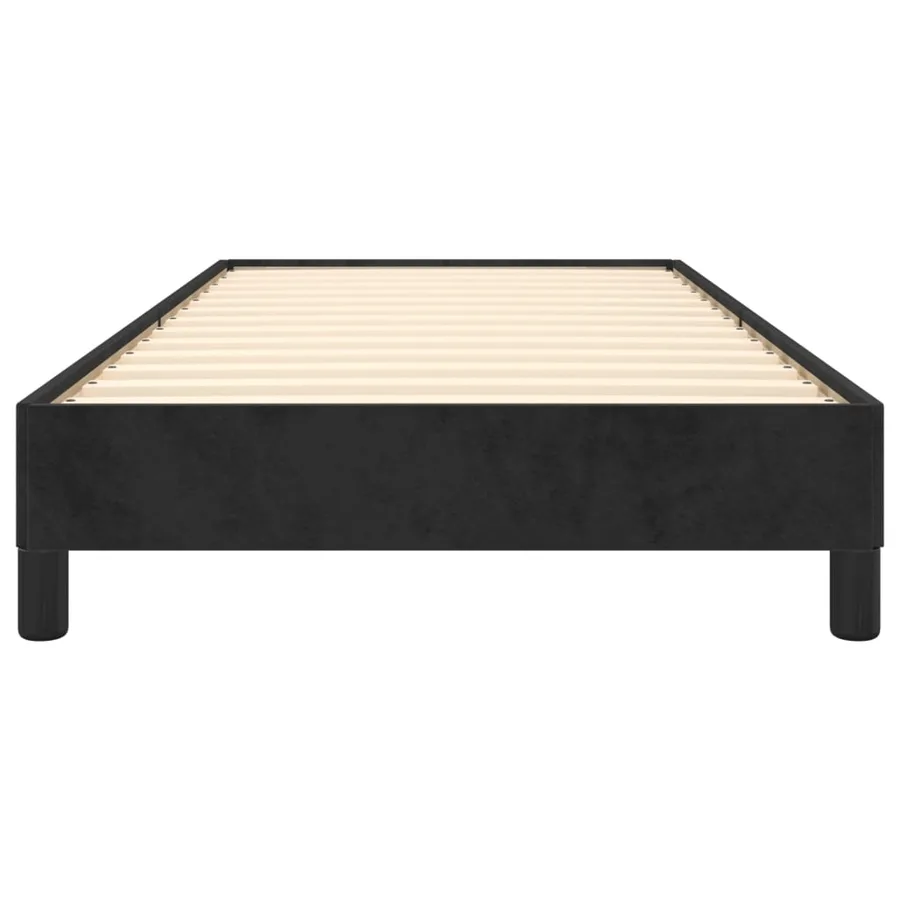 Cadre de lit sans matelas noir 80x200 cm velours - 5