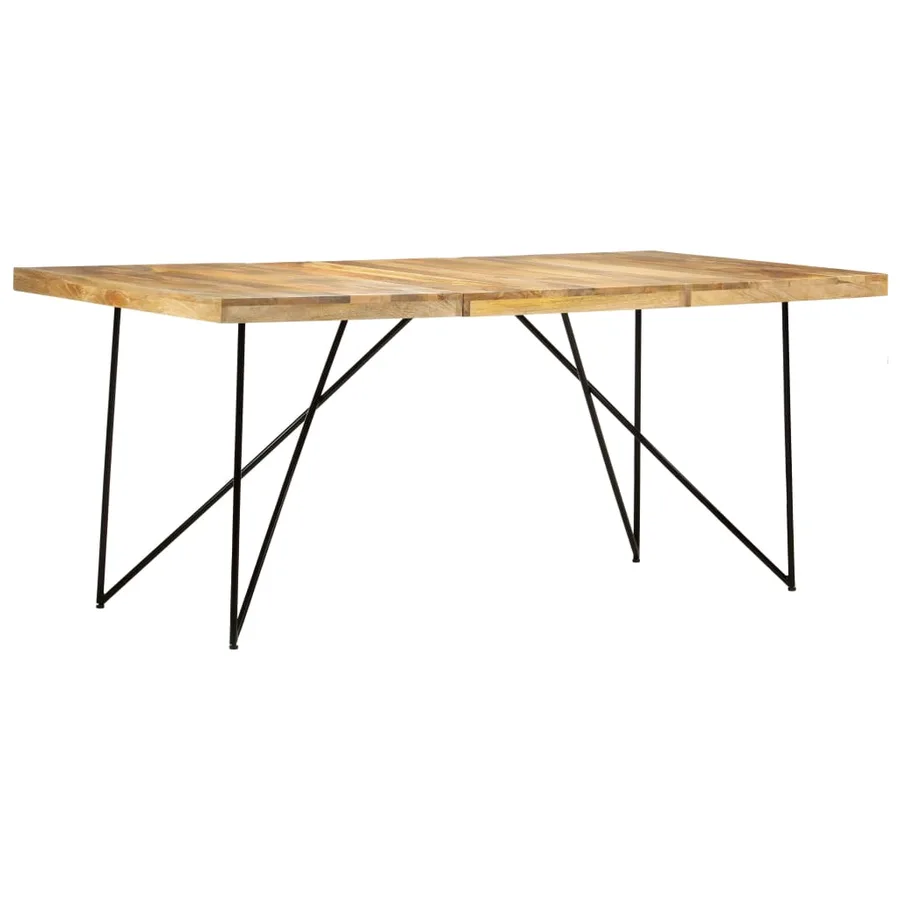 Table à manger 180x90x76 cm Bois de manguier massif - 10