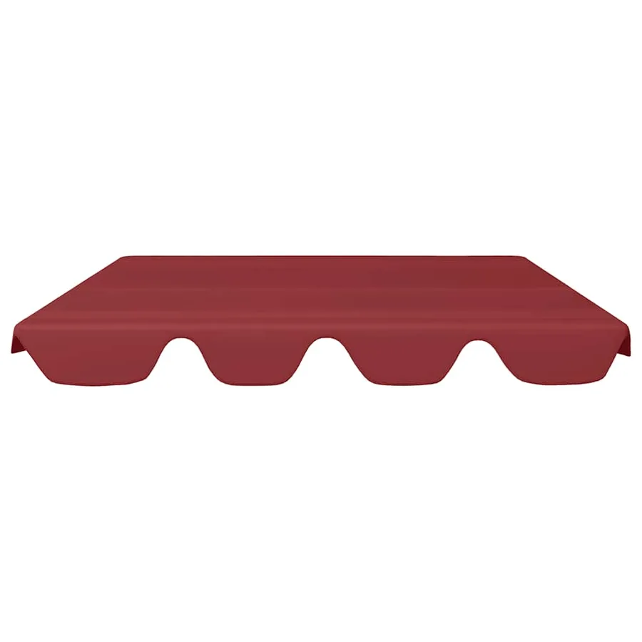 Toit de rechange balançoire bordeaux 150/130x105/70 cm - 3