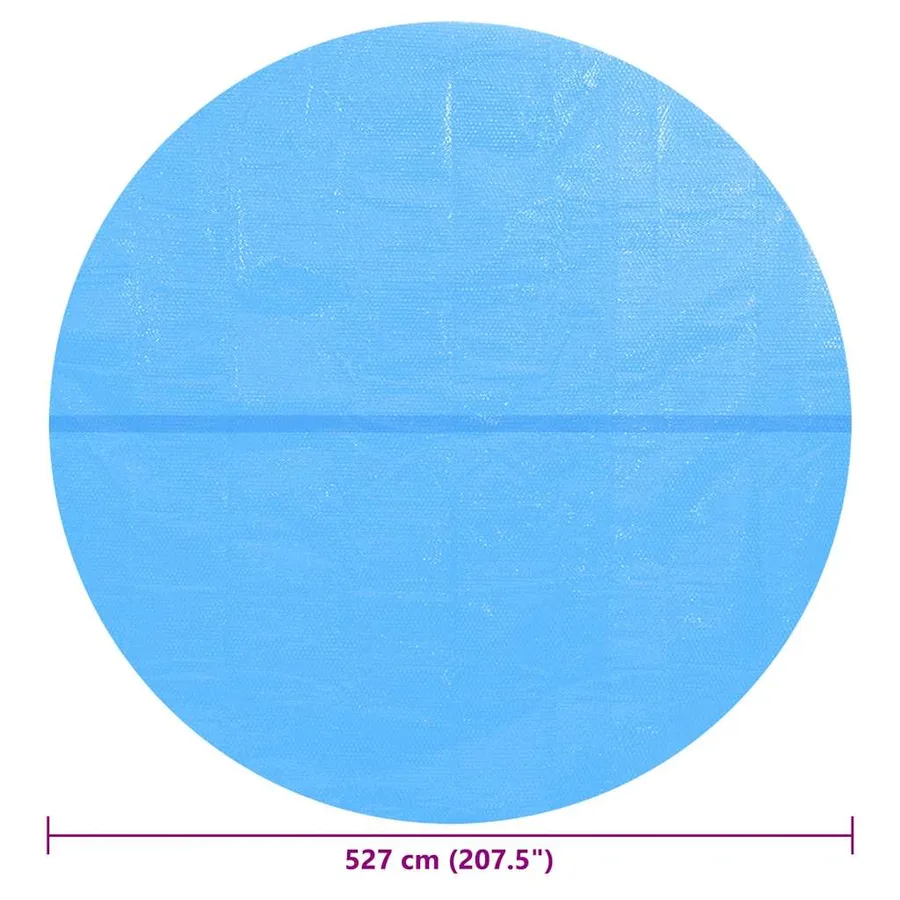 Couverture de piscine Bleu 527 cm PE - 7