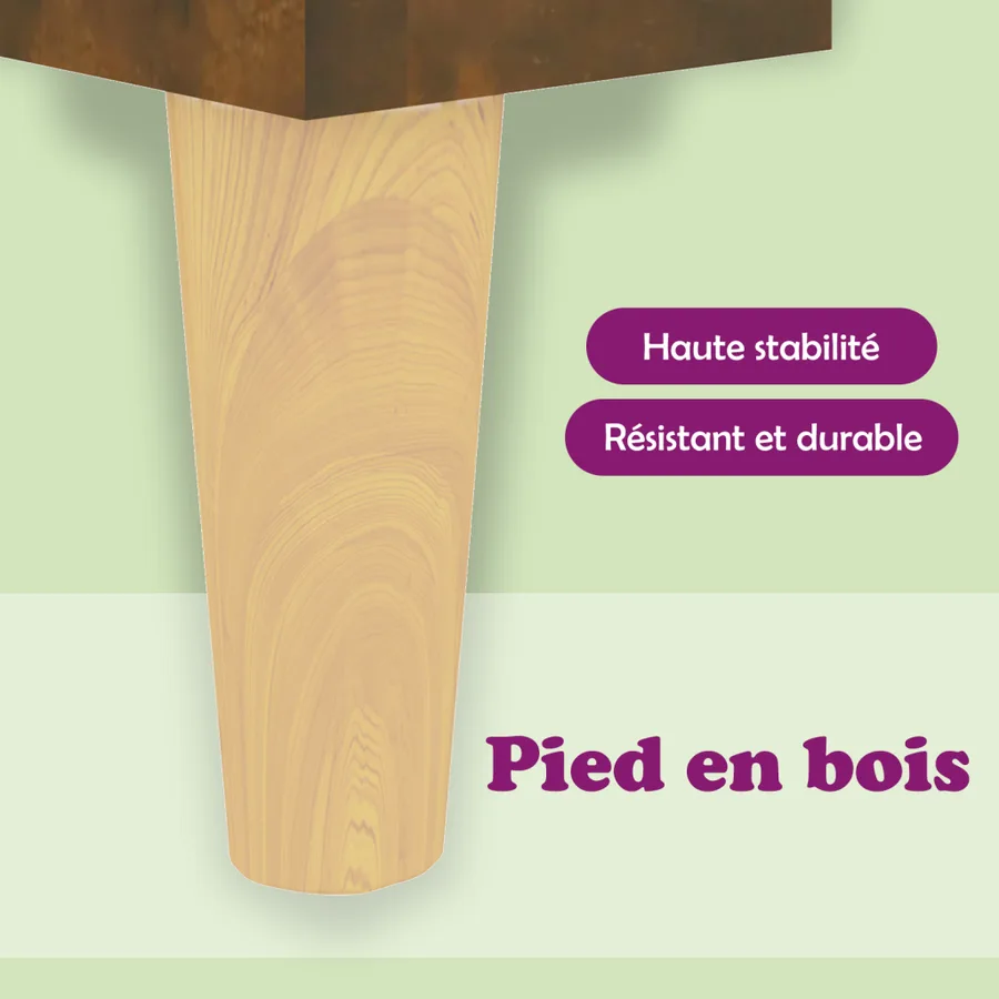 Buffet chêne fumé 90x34x80 cm bois d'ingénierie - 10