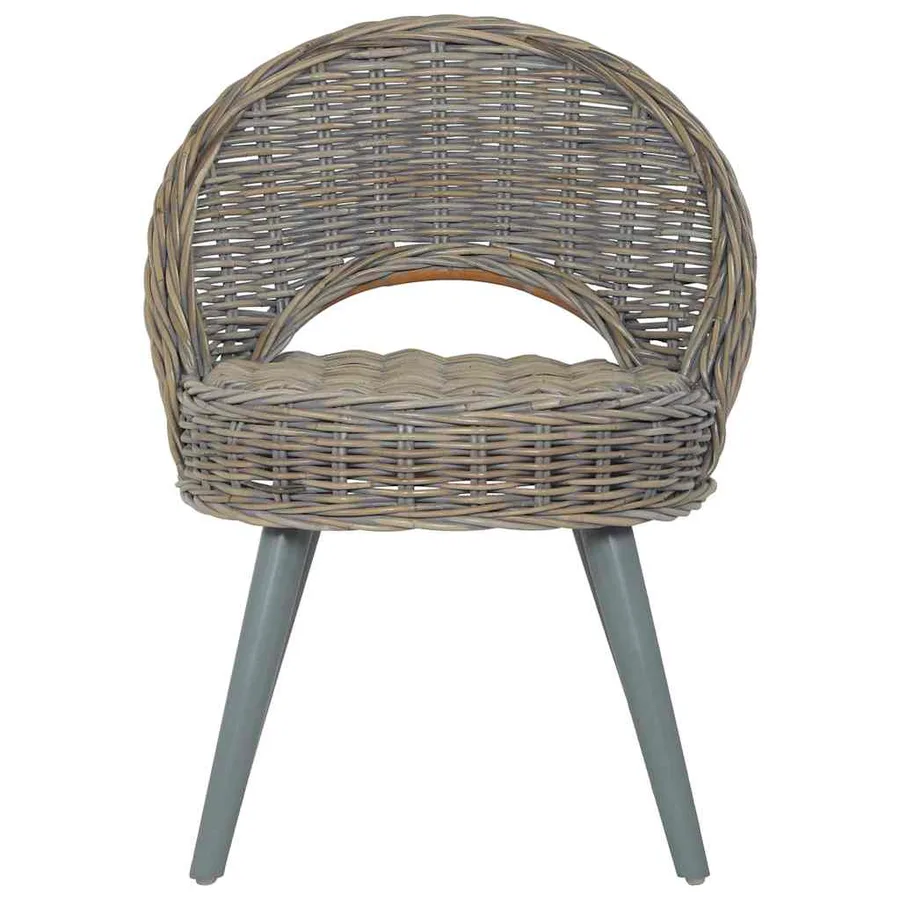 Chaise de canapé rotin kubu gris - 2