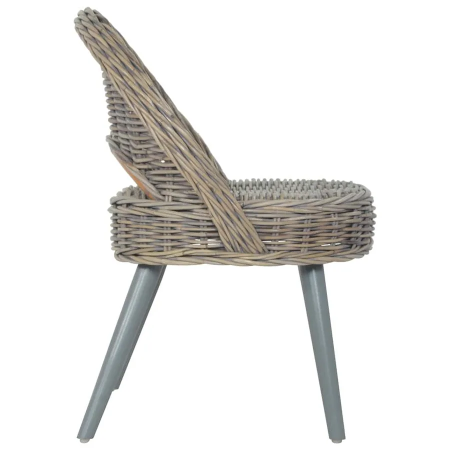 Chaise de canapé rotin kubu gris - 3
