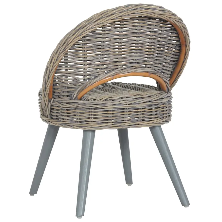 Chaise de canapé rotin kubu gris - 4