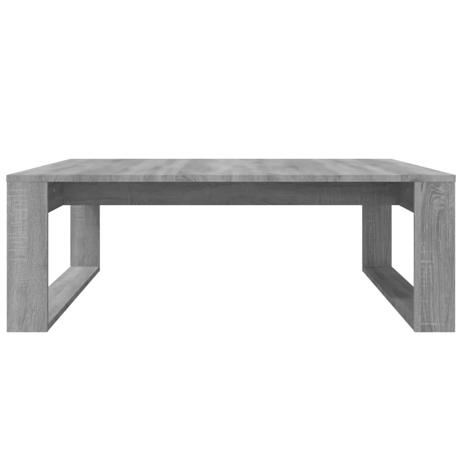 Table basse Sonoma gris 100x100x35 cm Bois d'ingénierie - 4