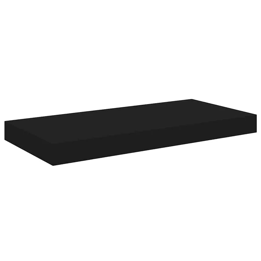 Étagères murales flottantes 4 pcs noir 50x23,5x3,8 cm MDF - 6