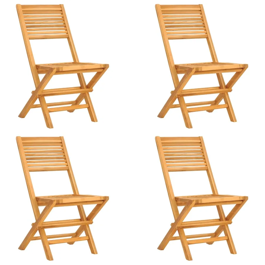 Ensemble à manger de jardin 5 pcs Bois de teck massif - 3